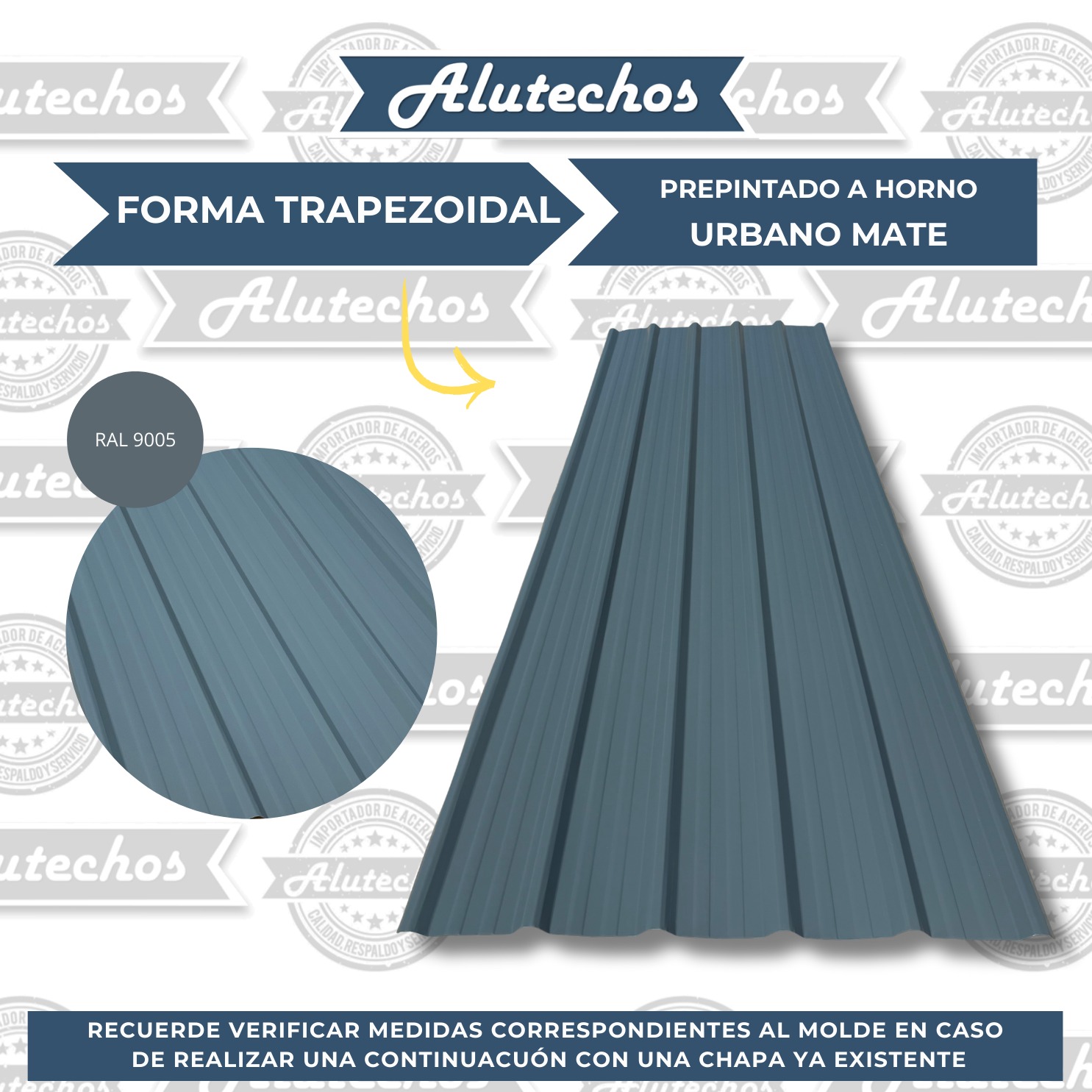 CHAPA CALIBRE 26 MATE TRAPEZOIDAL URBANO